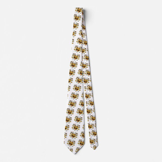 Reindeer Skull Neck Tie Krawatte (Vorderseite)