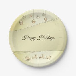Reindeer Sleigh Weihnachtsball Weihnachtsball Papi Pappteller