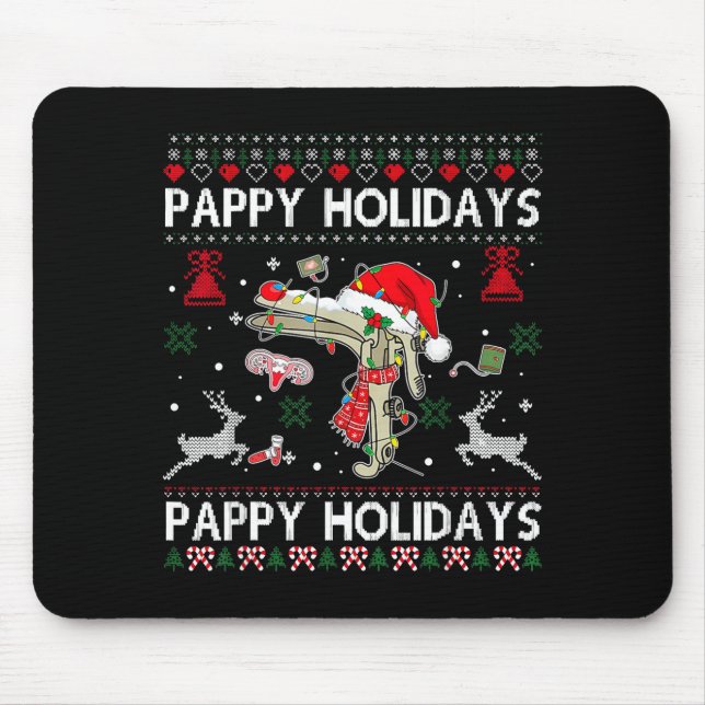Reindeer Speculum Obgyn Nurse Ugly Christmas Obste Mousepad (Vorne)