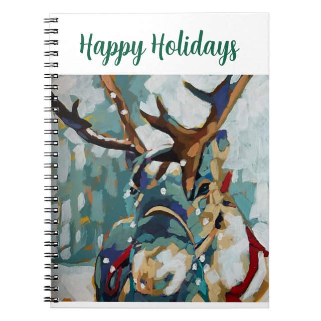 Reindeer Spiral Notebook Notizblock (Vorderseite)