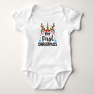 Reindeer Unicorn Baby Strampler