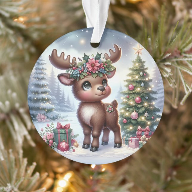 Reindeer with Poinsettia Antlers (Arbre)