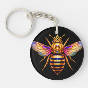 Reine Abeille Avec Couronne