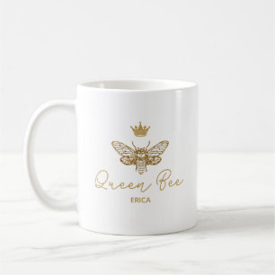 reine abeille Mug personnalisé Couronne Cadeau fem