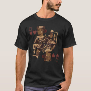 Reine africaine Tshirt Carte Mélanine Fierté noire
