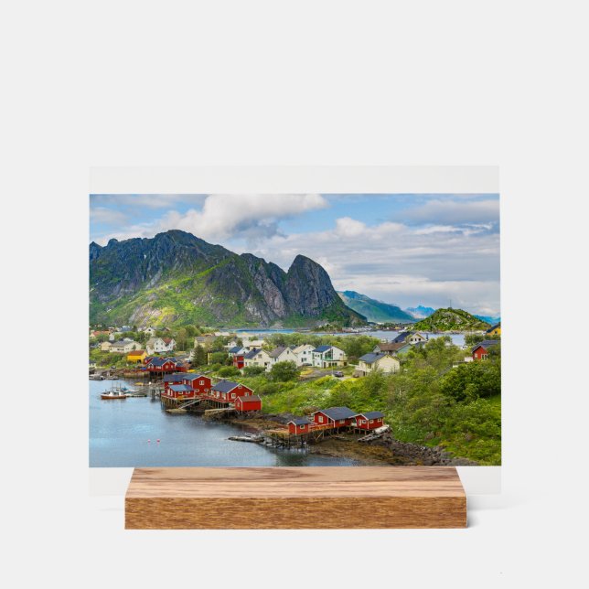Reine auf den Lofoten Acrylschild (Vorderseite)