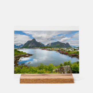 Reine auf den Lofoten Magnet  Acrylschild