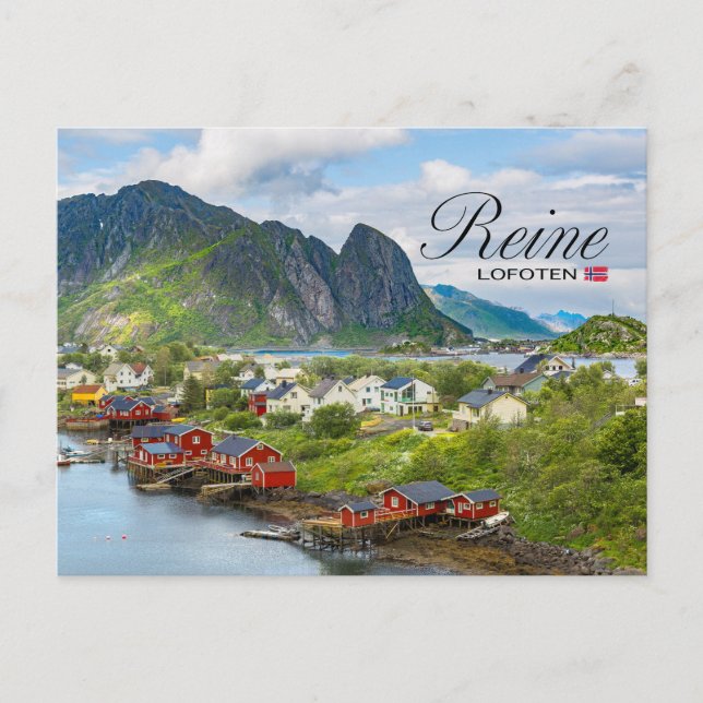 Reine auf den Lofoten Postkarte (Vorderseite)