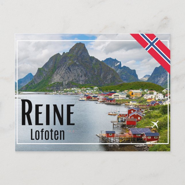 Reine auf den Lofoten Postkarte (Vorderseite)