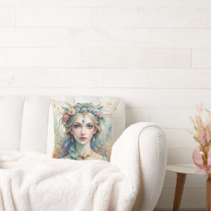 Reine Coussin de peinture à l'eau éthérée