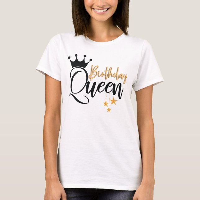 Reine d'anniversaire - Reine Anniversaire T-shirt (Devant)