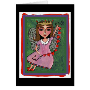 Reine de fée de coeurs - cartes de tout-occasion