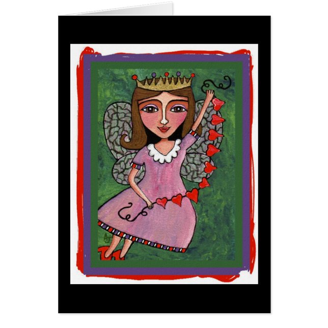 Reine de fée de coeurs - cartes de tout-occasion (Devant)