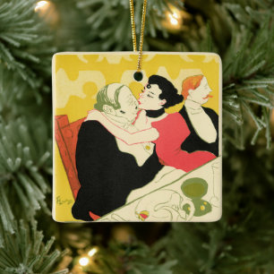 Reine de Joie (Königin der Lust) Toulouse Lautrec Keramikornament