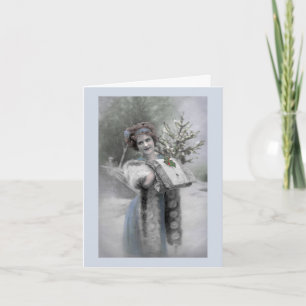 Reine de neige - carte (personnaliser)