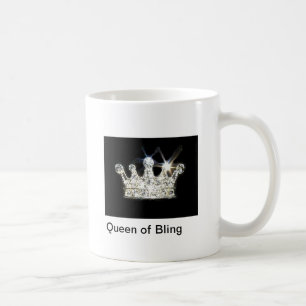 Reine de tasse de café de Bling