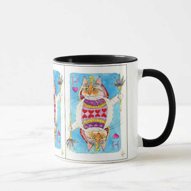 Reine de tasse de chat de coeurs (Droite)