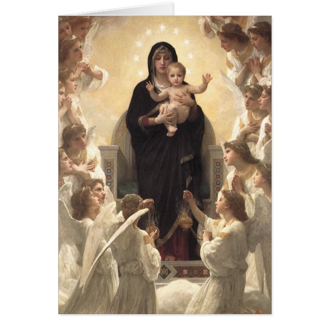 Reine des Anges Regina Angelorum par Bouguereau (Devant)