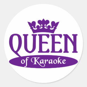 Reine des autocollants de karaoke