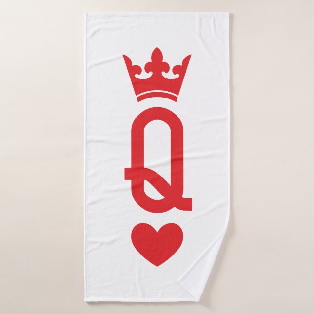 Reine des cartes (Serviette de bain)