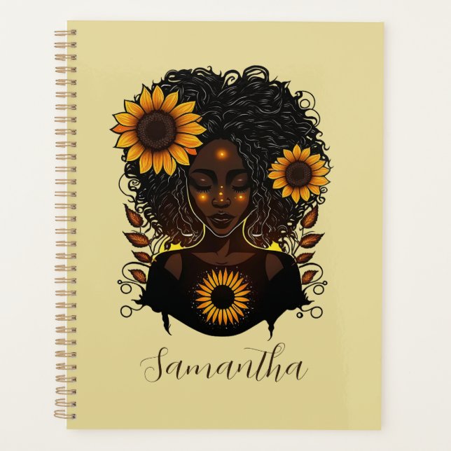 Reine des tournesols Afro femme (Devant)