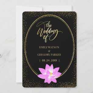 Reine Eleganz, Lotus pink, Gold Save The Date