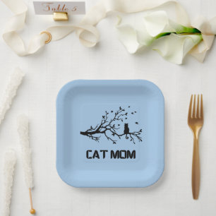 "reine, fruchtige Katzenart-Mama" Pappteller