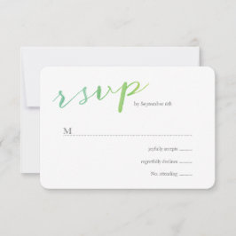 Reine Liebe Watercolor Wedding RSVP / Limon Emeral