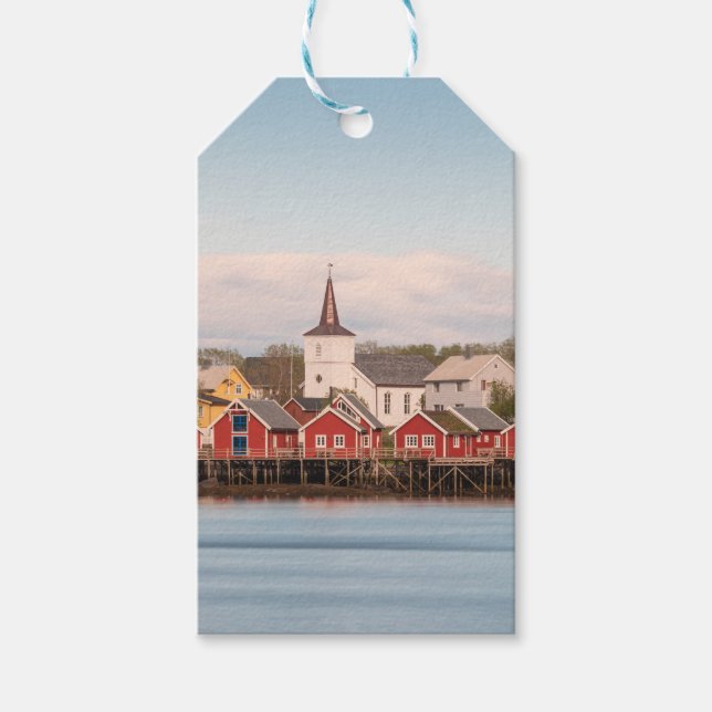 Reine Lofoten Norwegen Geschenkanhänger (Vorderseite)