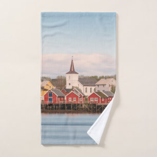 Reine Lofoten Norwegen Handtuch