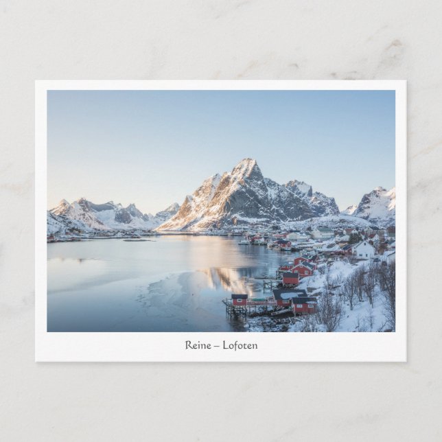 Reine Lofoten Norwegen Postkarte (Vorderseite)