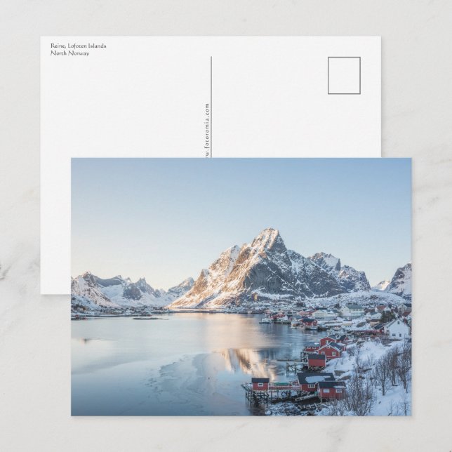 Reine Lofoten Norwegen Postkarte (Vorne/Hinten)