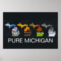 Reine Michigan Vier Jahreszeiten Fotografien