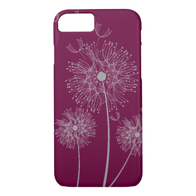Reine moderne Blumenkunst des Löwenzahns Case-Mate iPhone Hülle (Rückseite)