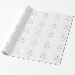 Reine moderne Blumenkunst des Löwenzahns Geschenkpapier