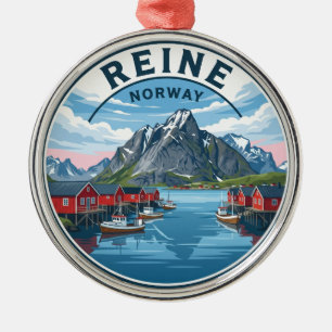Reine Norwegen Ornament Aus Metall