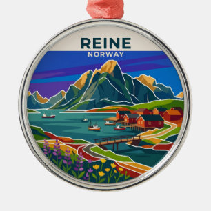Reine Norwegen Ornament Aus Metall