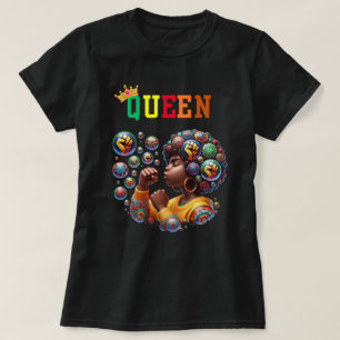 Reine Nubienne : Chemise T-Shirt pour femmes au po