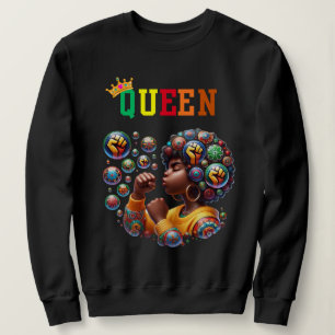 Reine Nubienne : sweatshirt des femmes au pouvoir