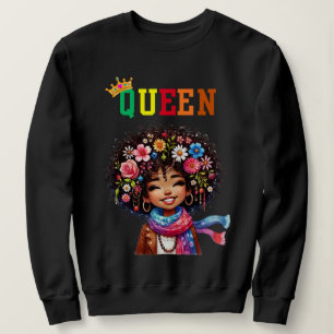 Reine nubienne : sweatshirt des femmes brisées