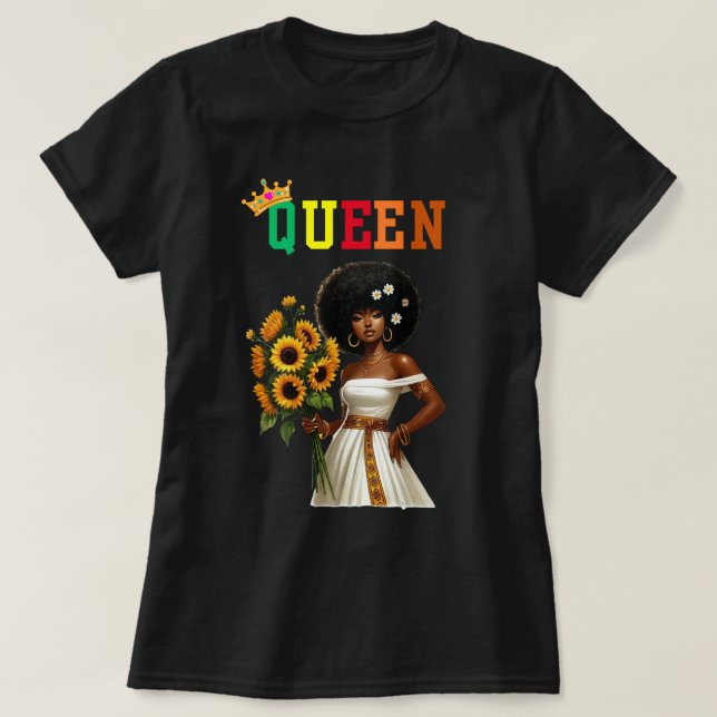 Reine Nubienne : T-shirt femme Daisy (Design devant)