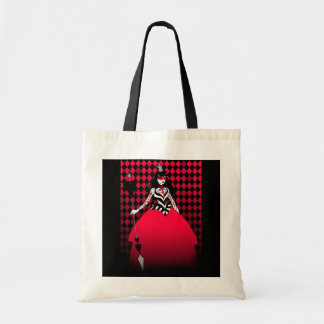 Reine rouge de sac fourre-tout à coeurs