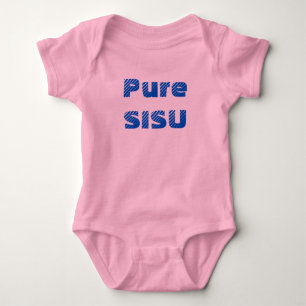 Reine SISU finnisches Baby-One-Piece (pink) Baby Strampler