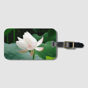 Reine Wasserlilie mit rosa Spitzen Gepäckanhänger