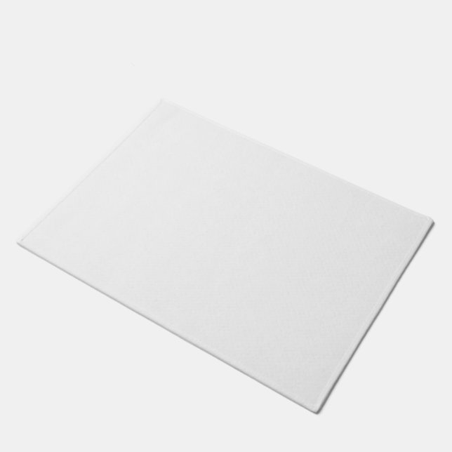 Reine weiße Farbe Fußmatte (Schrägansicht)