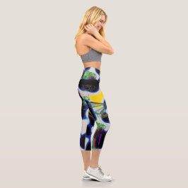 "Reine zeitgenössische Hochwaisted Capris" Capri Leggings