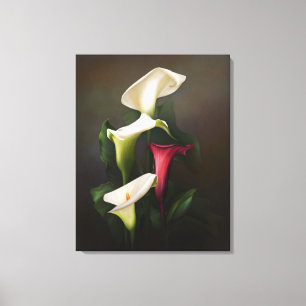 "Reiner Calla " Leinwanddruck