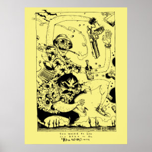 Reiner Gonzo Druck/Plakat Poster