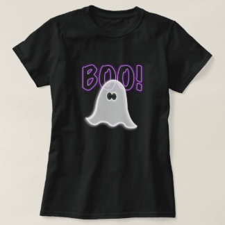 Reiner halbtransparenter lila Boo-Geist T-Shirt