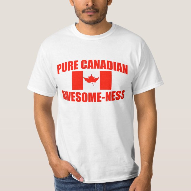 Reiner kanadischer Fantastisch-Ness T-Shirt (Vorderseite)